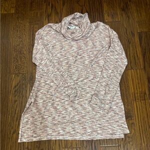 Cozy Cowl Neck Sweater - Pink